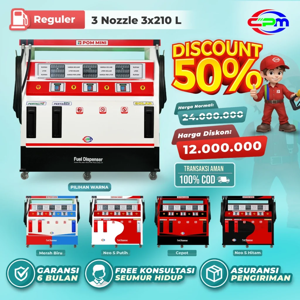 pom mini 3 nozzle 210 liter